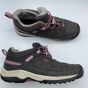 Keen Grey & Purple Hiking Outdoors Shoes Womens 36 Sneakers Comfort Flats